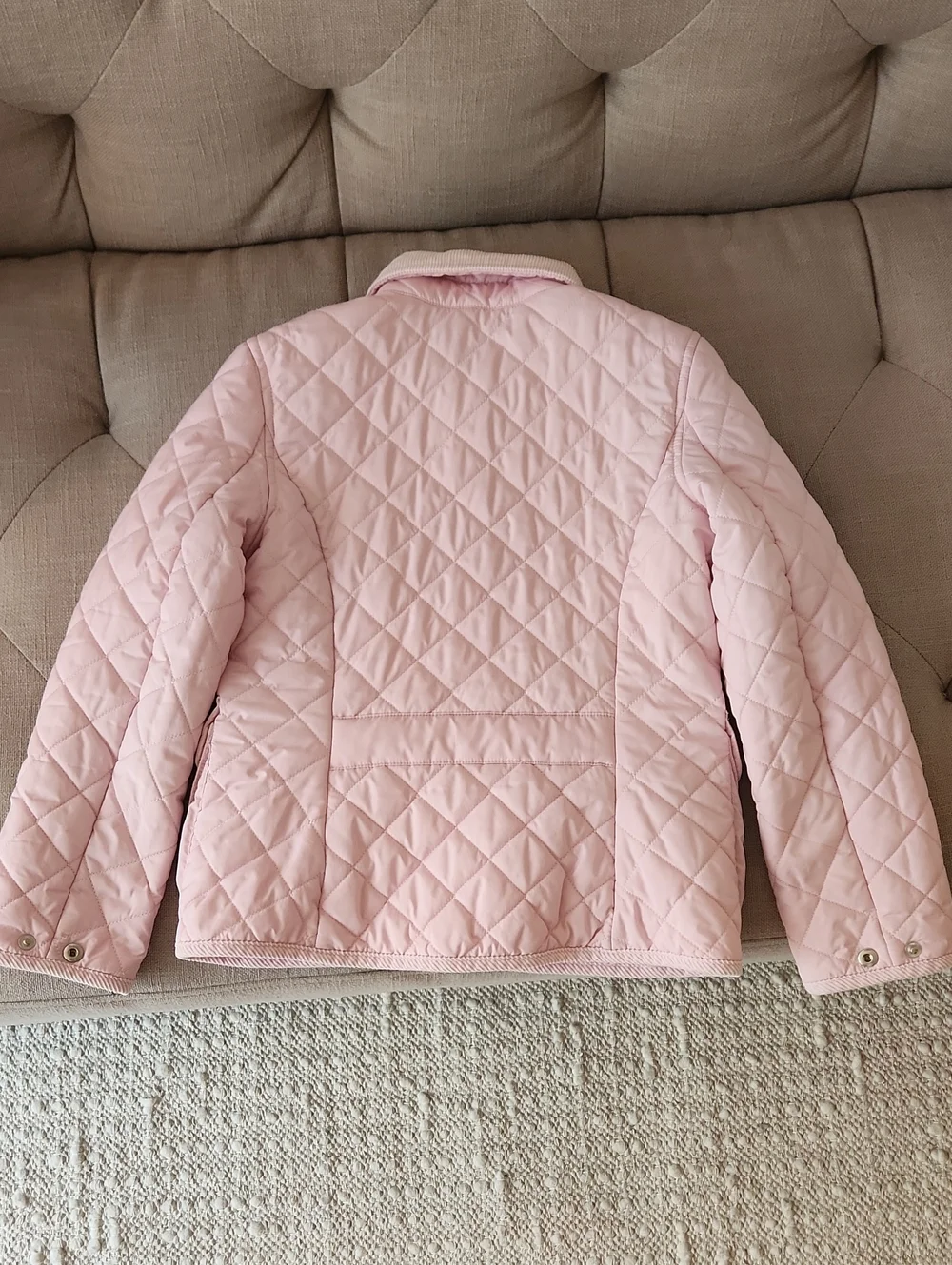 Ralph Lauren Girls' Quilted Pink Jacket